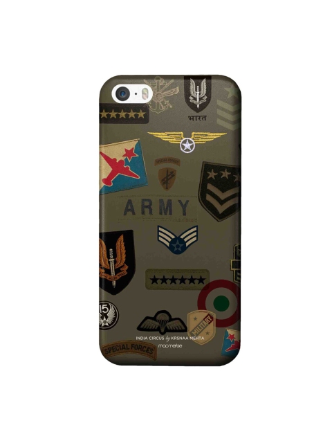 

CelfieDesign Olive Green Roger That Quirky Printed iPhone SE Slim Back Case