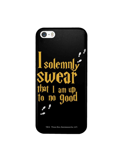 

CelfieDesign Black & Yellow Solemnly Swear Printed iPhone SE Slim Back Case