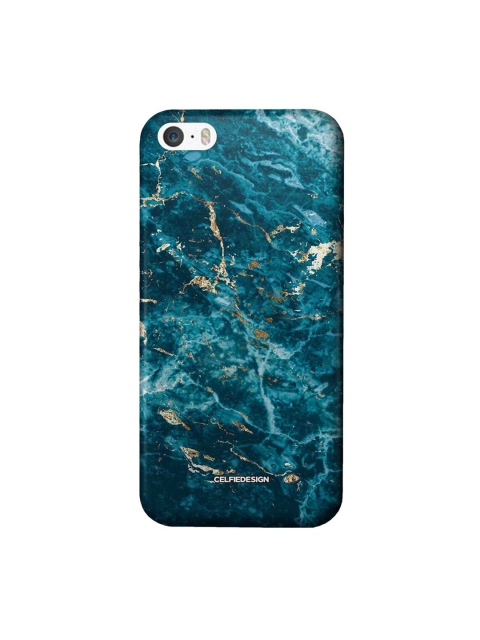 

CelfieDesign Blue & Gold Marble iPhone SE Slim Back Case