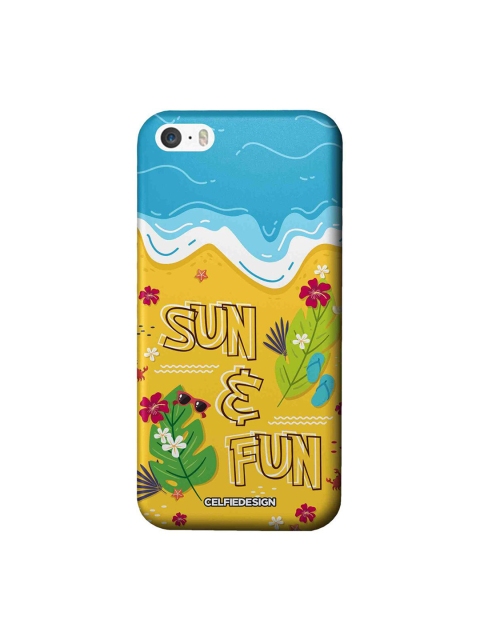 

CelfieDesign Yellow & Blue Sun & Fun iPhone SE Slim Back Case