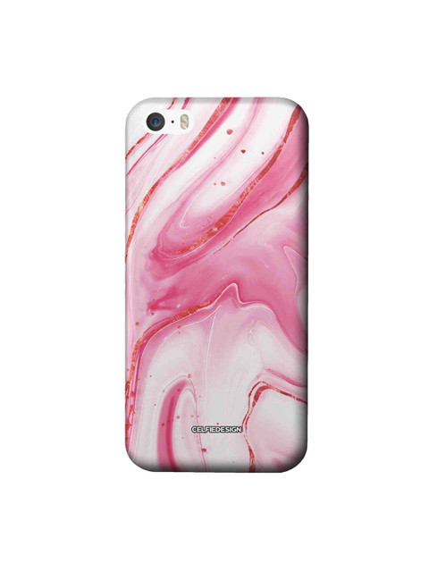 

CelfieDesign Pink & White Marble Mystic Cameo iphone SE Back Cover