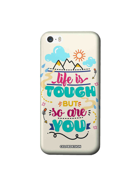 

CelfieDesign Off-White & Blue Life Is Tough But So Are You iPhone SE Slim Back Case