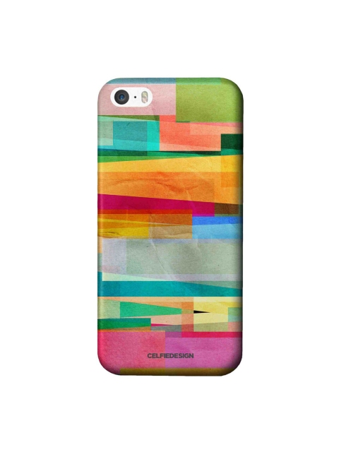 

CelfieDesign Green & Pink Abstract Fusion iPhone SE Slim Back Case