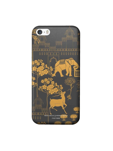 

CelfieDesign Black & Camel Brown Regal Spectacle Printed iPhone SE Slim Back Case