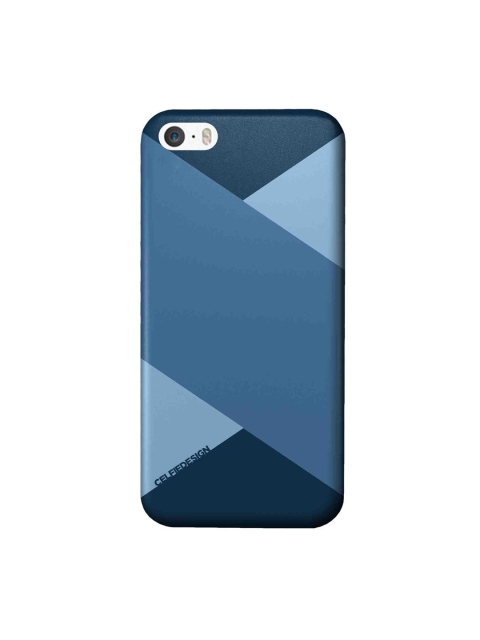 

CelfieDesign Blue Stripes iPhone SE Slim Back Case