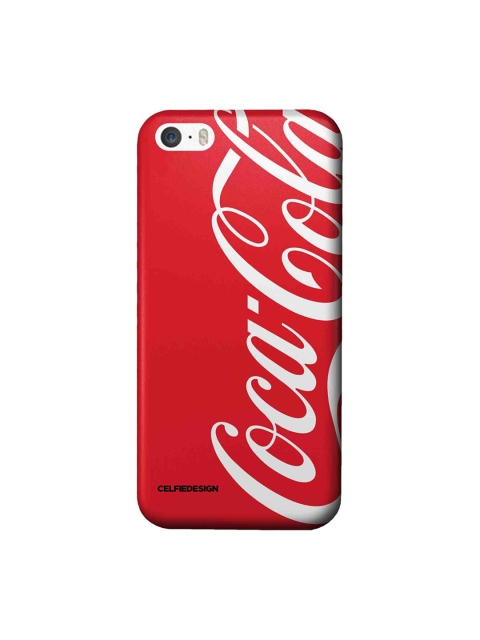 

CelfieDesign Red & White Printed Coke iPhone SE Slim Back Case
