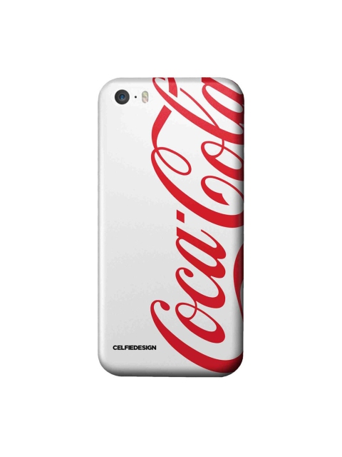 

CelfieDesign White & Red Printed iphone SE Back Case