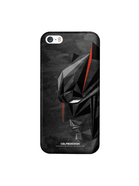 

CelfieDesign Black & Red Batman Geometric iPhone SE Slim Back Case