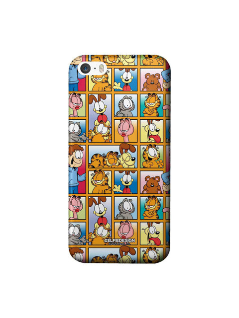 

CelfieDesign Orange & Blue Garfield Collage iPhone SE Slim Back Case