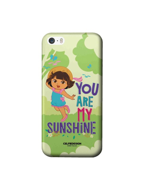 

CelfieDesign Green & Blue My Sunshine Dora iPhone SE Slim Back Case