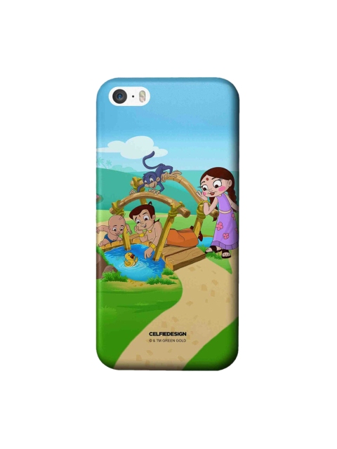 

CelfieDesign Blue & Green Chota Bheem And The Duck iPhone SE Slim Back Case