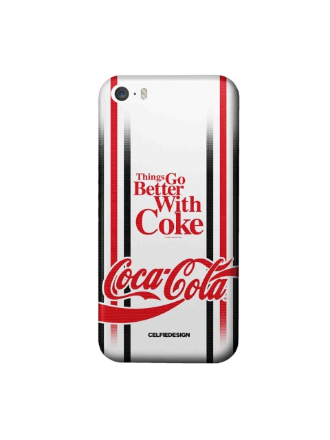 

CelfieDesign Red & White Better With Coke White iPhone SE Slim Back Case