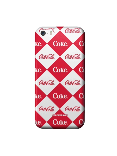 

CelfieDesign Red & White Coke Mozaic iPhone SE Slim Back Case