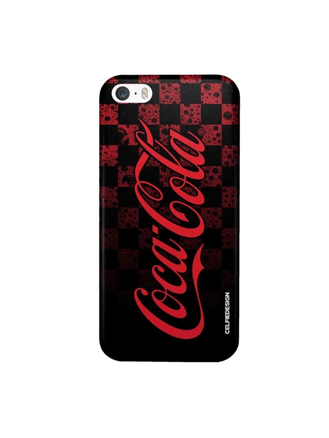 

CelfieDesign Black & Red Fizz iPhone SE Slim Back Case
