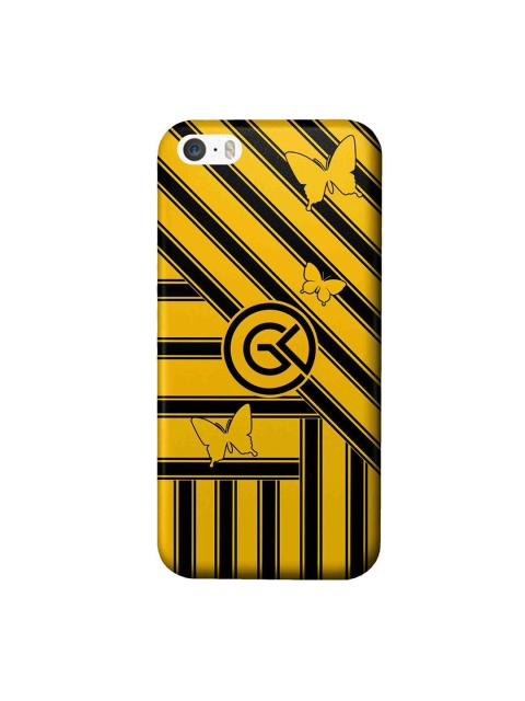 

CelfieDesign Yellow & Black The Cycle Printed iPhone SE Slim Back Case
