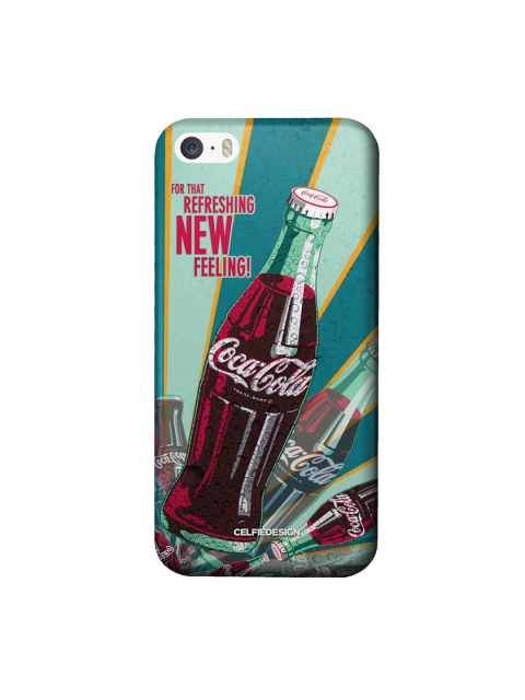 

CelfieDesign Green & Maroon New Feeling Printed iPhone SE Slim Back Case