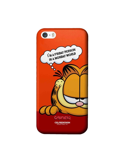 

CelfieDesign Orange & Yellow Friday Garfield iPhone SE Slim Back Case