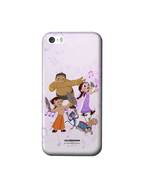 

CelfieDesign Lavender & Beige Chota Bheem Musical iPhone SE Slim Back Case