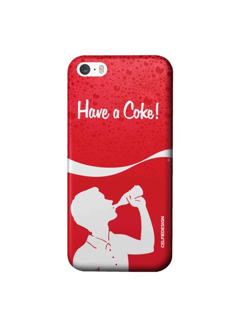 

CelfieDesign Red & White Have a Coke Boy Printed iphone SE Back Case