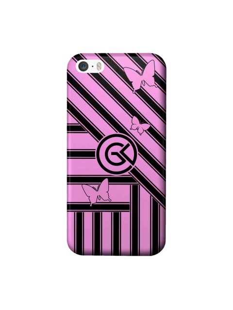 

CelfieDesign Pink & Black The Cycle iPhone SE Slim Back Case
