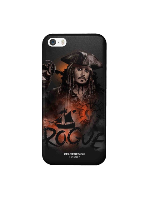 

CelfieDesign Black & Orange Rogue Jack iPhone SE Slim Back Case