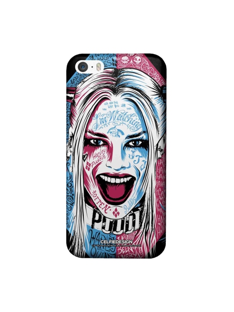 

CelfieDesign White & Blue Wicked Harley Quinn Printed iPhone SE Slim Back Case