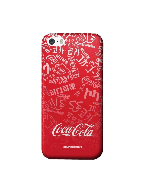 

CelfieDesign Red & White I Speak Coke Typography Printed iPhone SE Slim Back Case