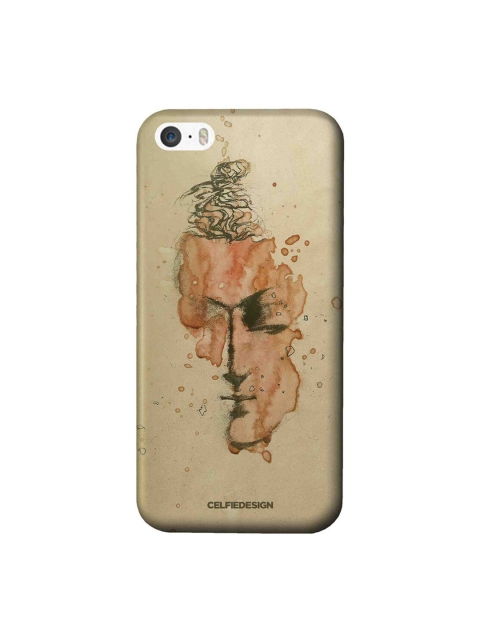 

CelfieDesign Beige & Brown Buddha Droplets iPhone SE Slim Back Case
