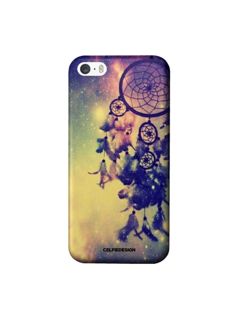 

CelfieDesign Purple & Green Galaxy Motif iPhone SE Slim Back Case