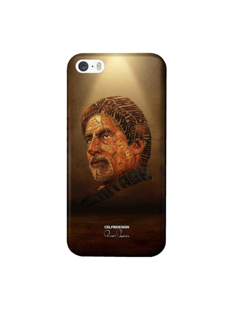 

CelfieDesign Brown Amitabh Bachachan The All Star Typography iPhone SE Slim Back Case