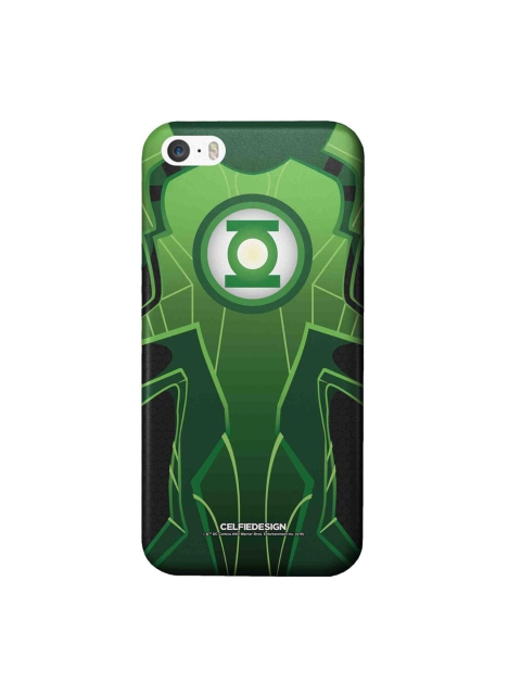 

CelfieDesign Green & Black Suit Up Lantern iPhone SE Slim Back Case
