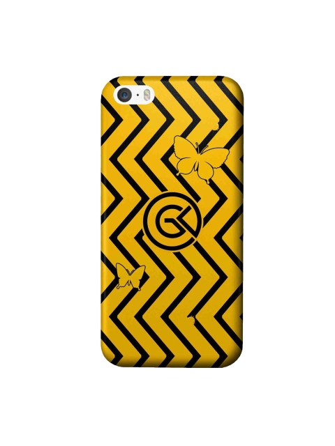 

CelfieDesign Yellow & Black Bolt iPhone SE Slim Back Case