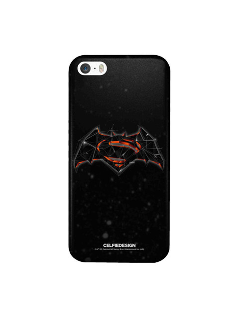 

CelfieDesign Black & Red Bat Super Trace iPhone SE Slim Back Case