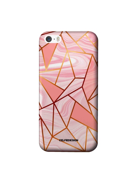 

CelfieDesign Peach & Pink Marble Peach Flow iphone SE Back Case