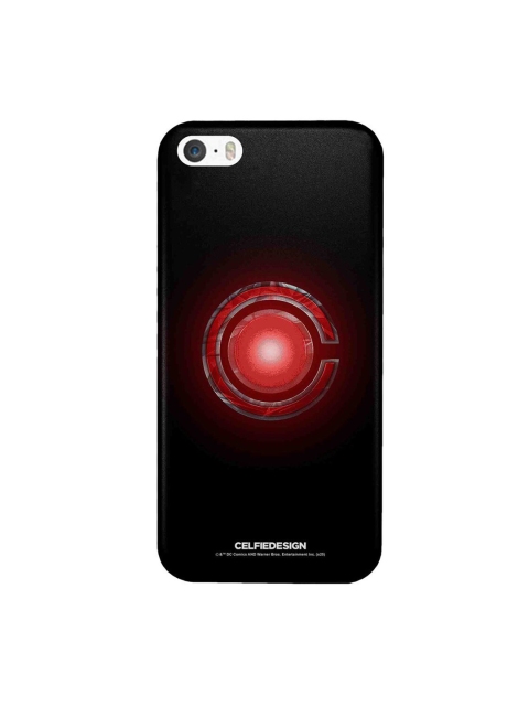 

CelfieDesign Black & Red Logo Cyborg iPhone SE Slim Back Case