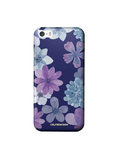 

CelfieDesign Blue & Purple Printed Plastic iPhone SE Back Case