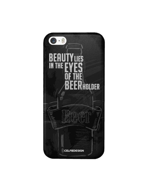 

CelfieDesign Black & White Beer Holder iPhone SE Slim Back Case