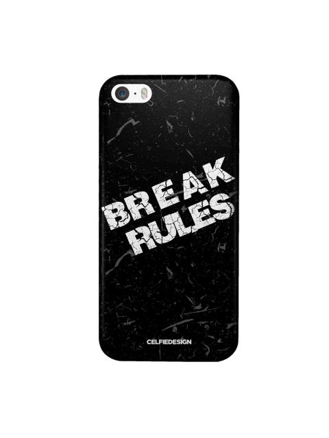 

CelfieDesign Black & White Break Rules iPhone SE Back Case