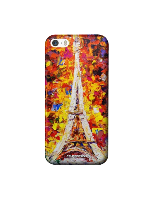 

CelfieDesign Orange & Yellow Artistic Eifel iPhone SE Slim Back Case