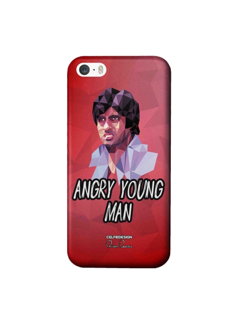 

CelfieDesign Red & White AB Angry young man iPhone SE Slim Back Case
