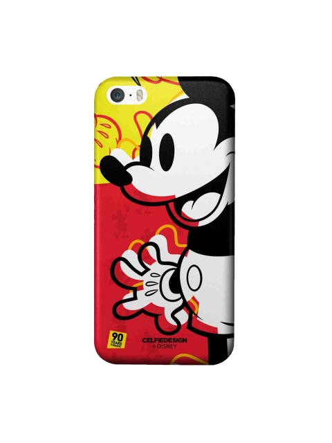 

CelfieDesign Red & Yellow Mickey Plastic iPhone SE Slim Back Case