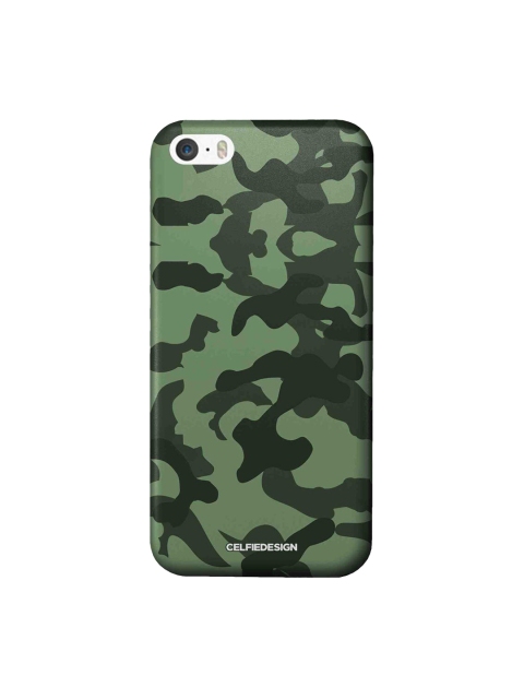 

CelfieDesign Green Camo iPhone SE Slim Back Case