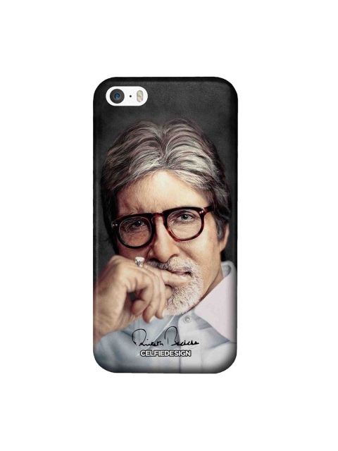 

CelfieDesign Black & Grey BigB iPhone SE Slim Back Case