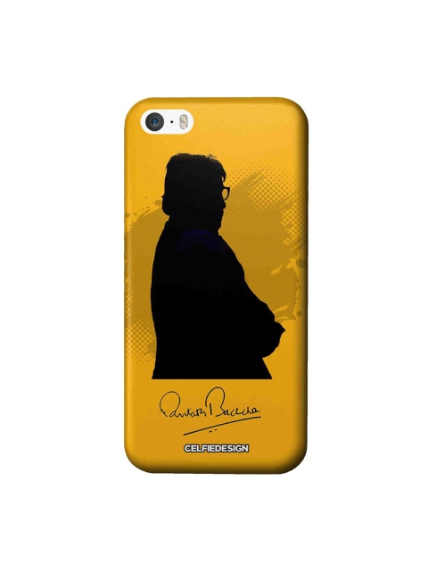 

CelfieDesign Mustard Yellow & Black BB With Signature Graphic iPhone SE Slim Back Case