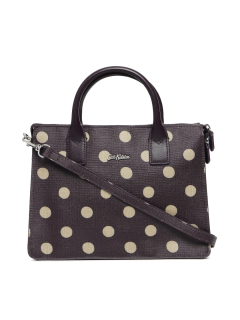 

Cath Kidston Purple & Beige Polka Dot Print Handbag