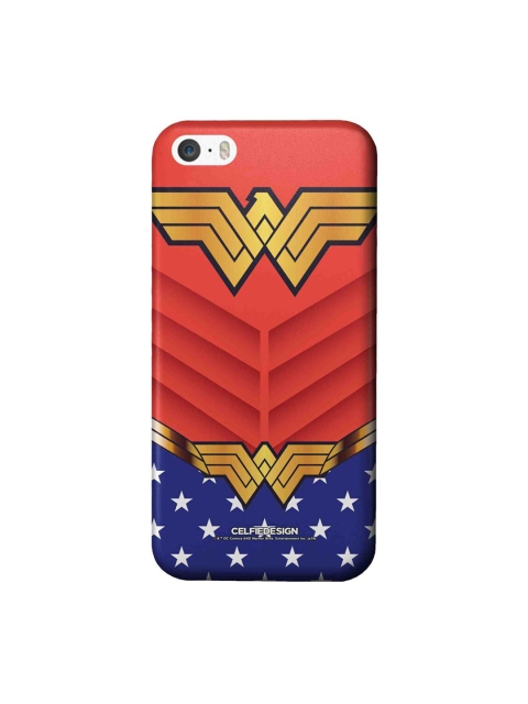 

CelfieDesign Red & Blue Suit up Wonder Woman iPhone SE Slim Back Case