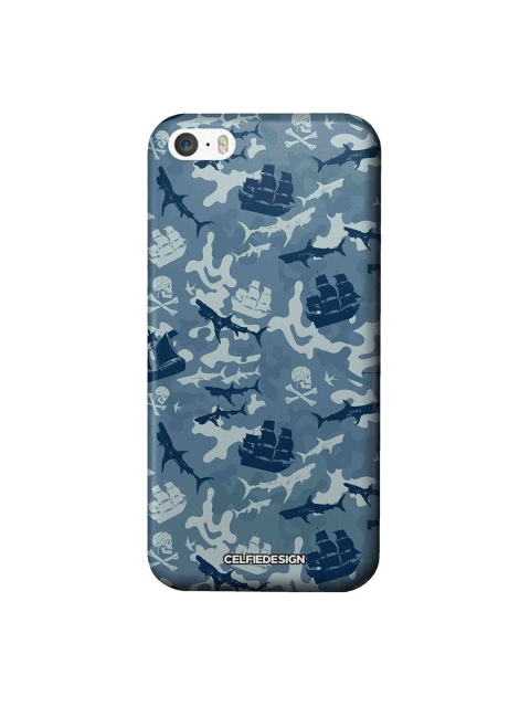 

CelfieDesign Blue Pirates Pattern Conversational Printed iPhone SE Slim Back Case