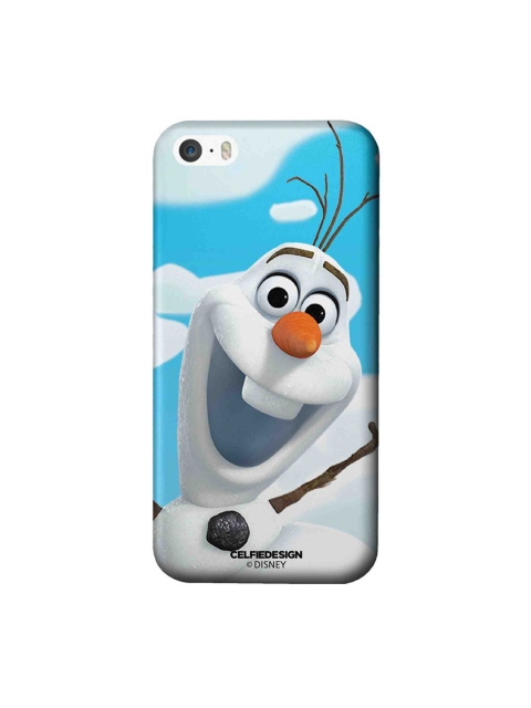 

CelfieDesign Blue & White Oh Olaf Printed iPhone SE Slim Back Case