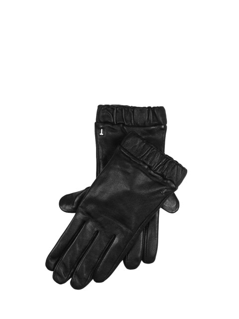 

Ted Baker Black Solid Ruched Gloves