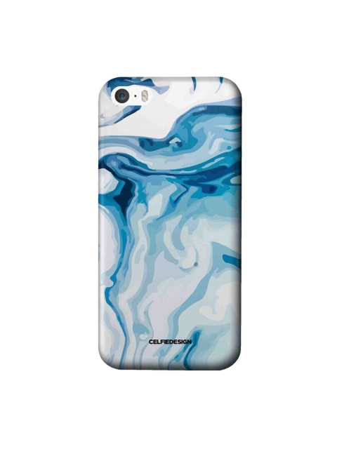 

CelfieDesign Blue & White Liquid Funk Turquoise iPhone SE Slim Back Case